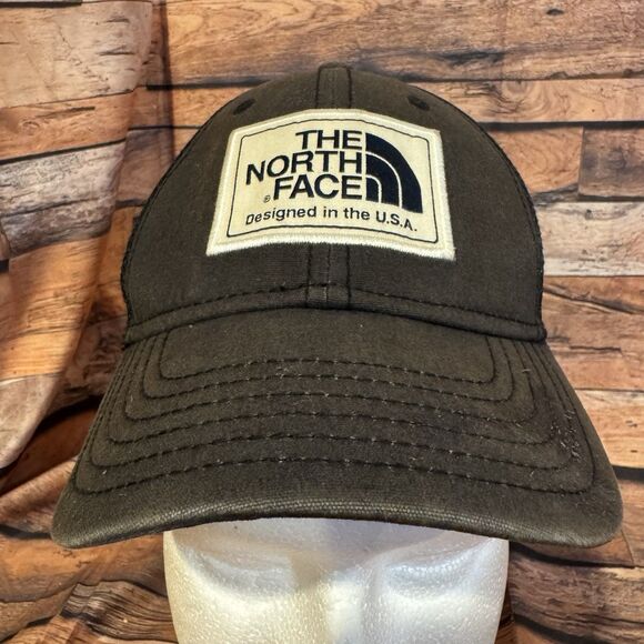 The North Face Youth Trucker Hat Snapback Mesh Black Cap Adjustable Outdoor Gear - Picture 1 of 11
